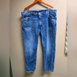 Levi's 502 Taper Jeans Men's Size 46x32 Blue Stretch Denim Big & Tall Blue Jeans